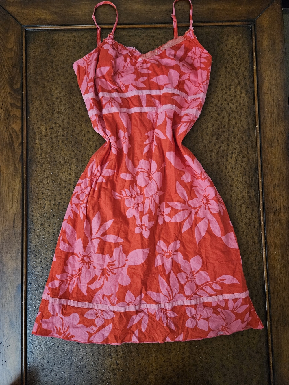 Vtg Y2k Roxy Hibiscus Sundress